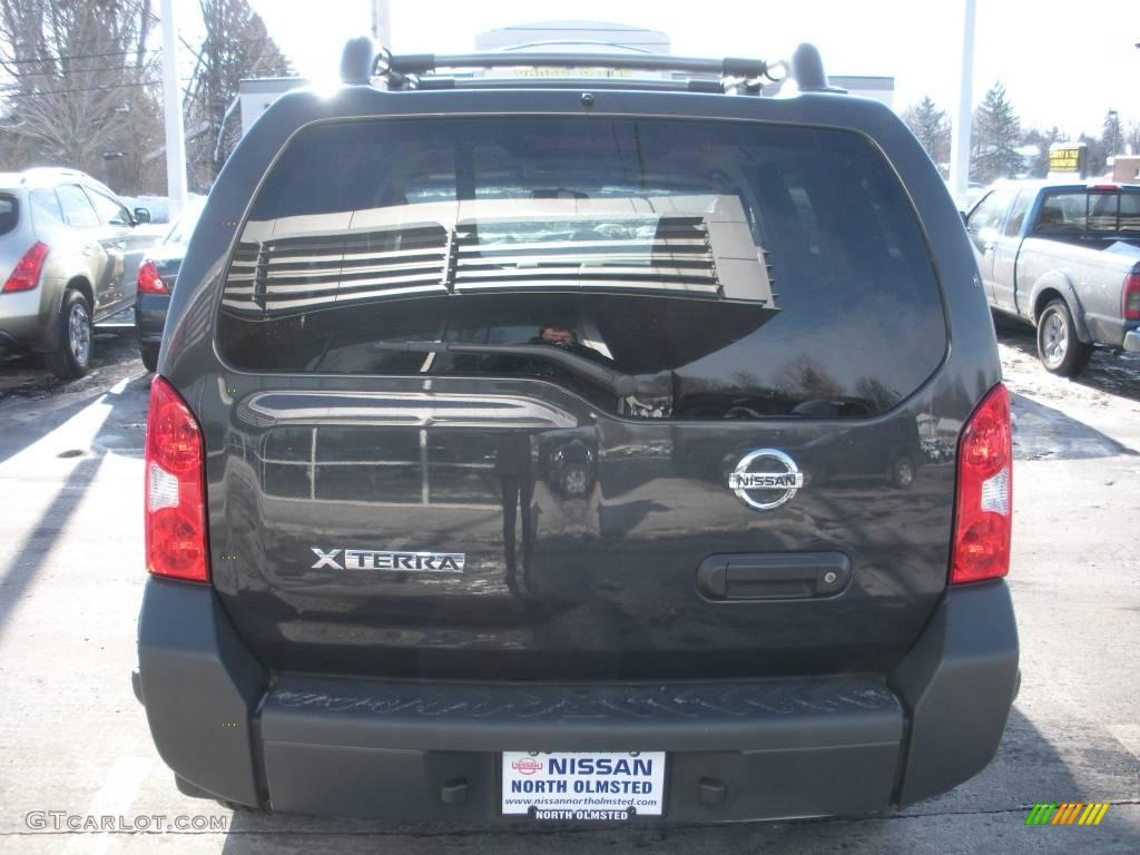 2008 Xterra S 4x4 - Night Armor Dark Gray / Steel/Graphite photo #7
