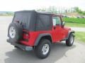 2006 Flame Red Jeep Wrangler Sport 4x4  photo #12