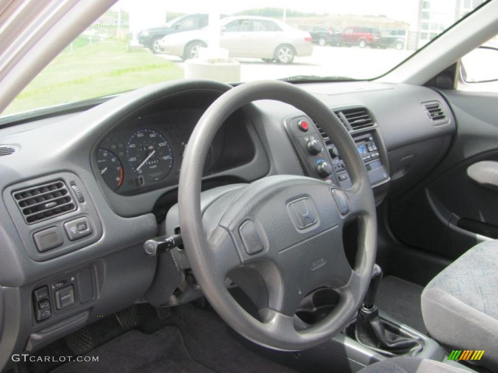 1999 Civic EX Coupe - Vogue Silver Metallic / Dark Gray photo #7