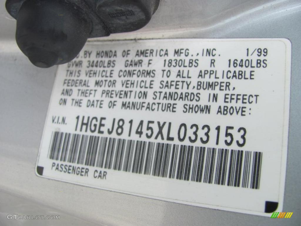 1999 Civic EX Coupe - Vogue Silver Metallic / Dark Gray photo #19