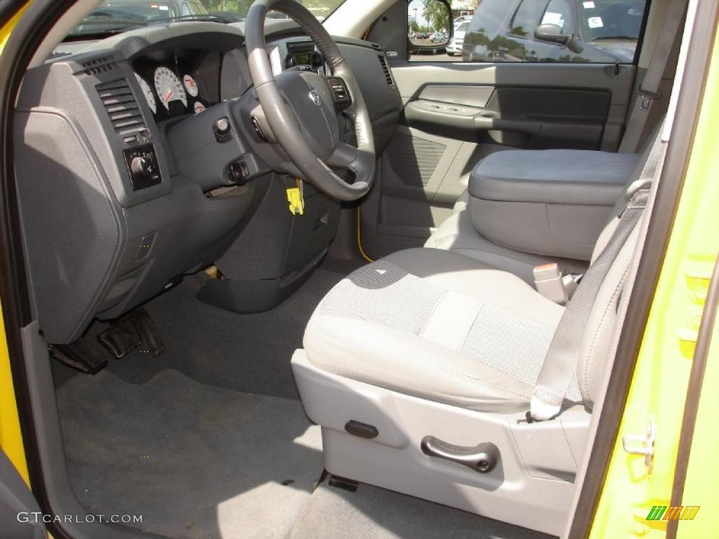 2008 Ram 1500 Big Horn Edition Quad Cab 4x4 - Detonator Yellow / Medium Slate Gray photo #10