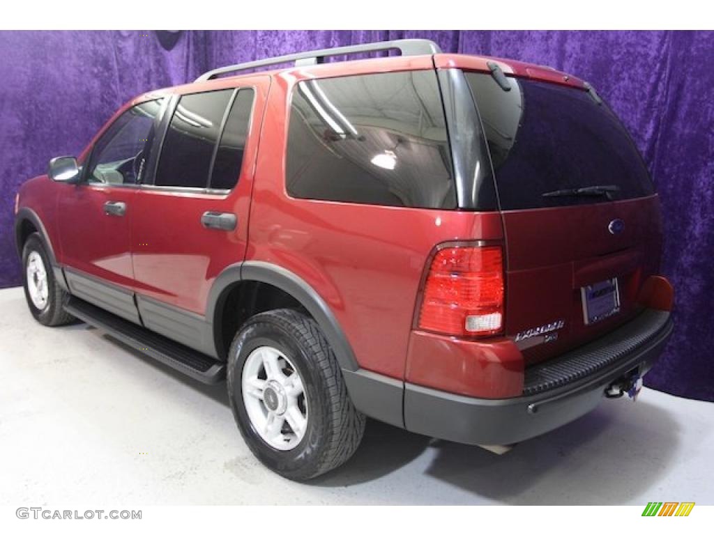 2003 Explorer XLT - Redfire Metallic / Graphite Grey photo #37