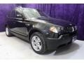 Black Sapphire Metallic 2004 BMW X3 3.0i