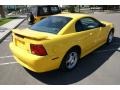 2004 Screaming Yellow Ford Mustang V6 Coupe  photo #4