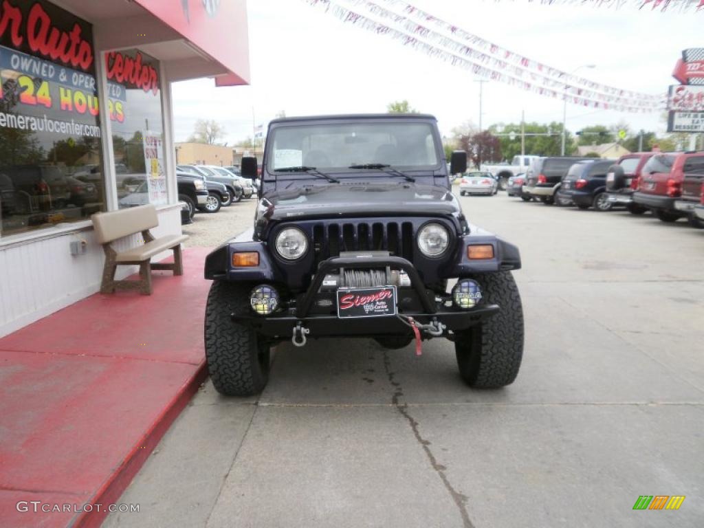 1998 Wrangler Sport 4x4 - Deep Amethyst Pearl / Gray photo #4