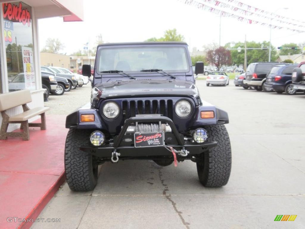1998 Wrangler Sport 4x4 - Deep Amethyst Pearl / Gray photo #7