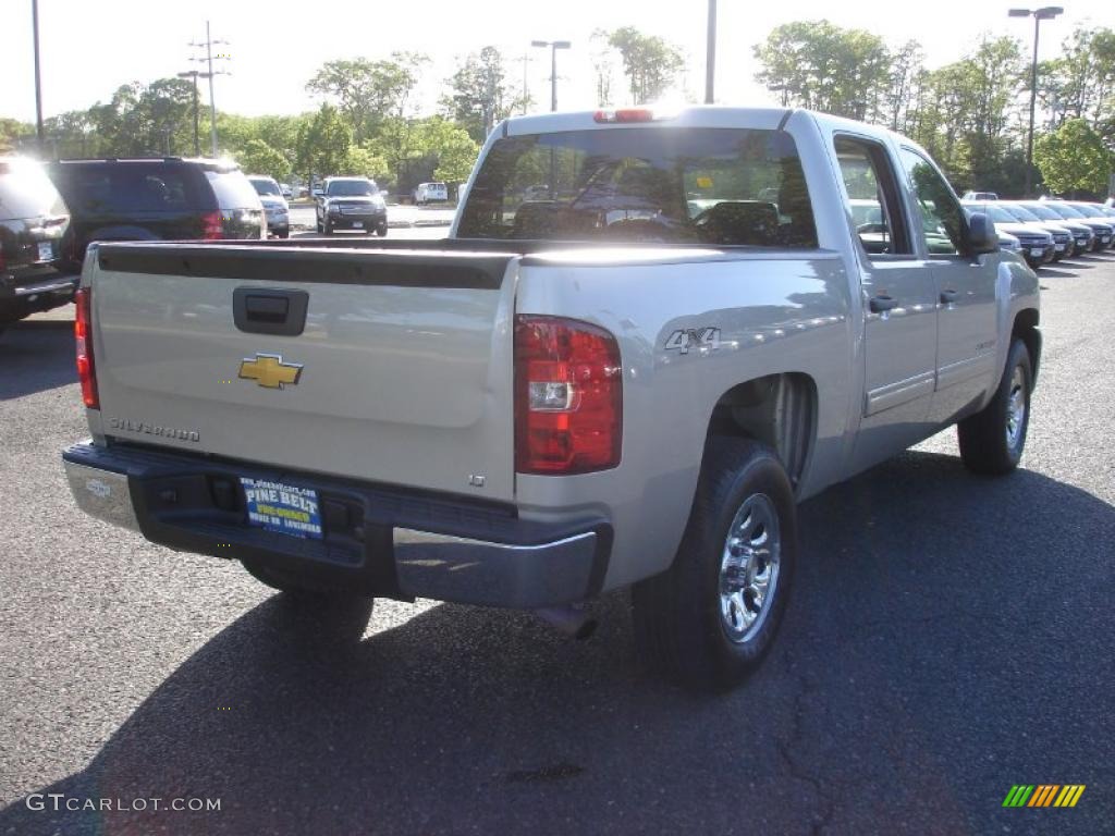 2009 Silverado 1500 LT Crew Cab 4x4 - Silver Birch Metallic / Ebony photo #4