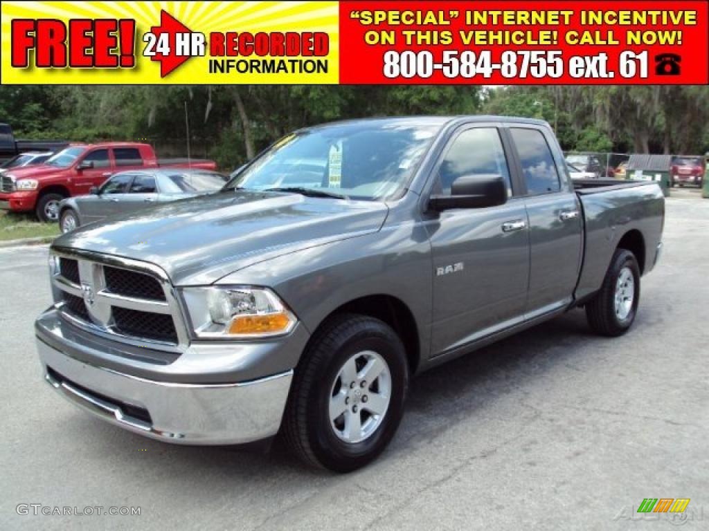 2010 Ram 1500 SLT Quad Cab - Mineral Gray Metallic / Dark Slate/Medium Graystone photo #1