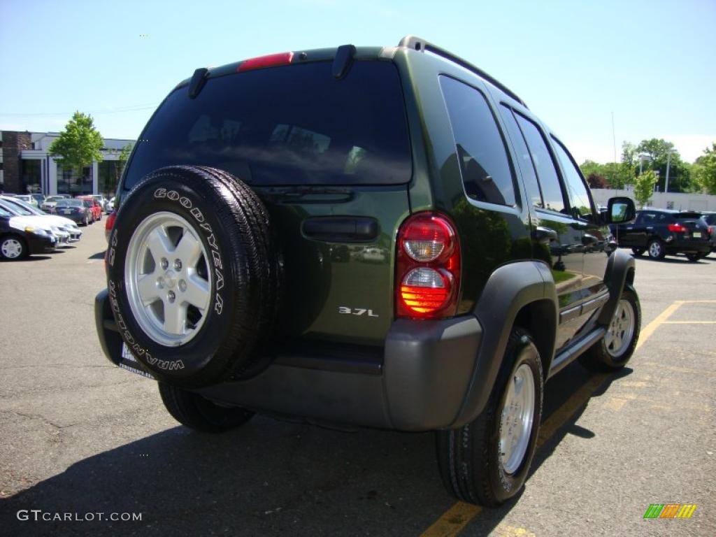 2007 Liberty Sport 4x4 - Jeep Green Metallic / Khaki photo #10