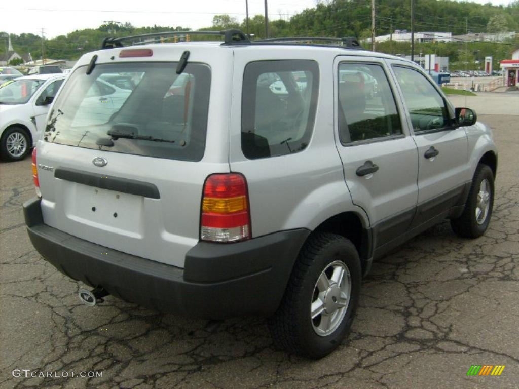 2003 Escape XLS V6 4WD - Satin Silver Metallic / Medium Dark Flint photo #4