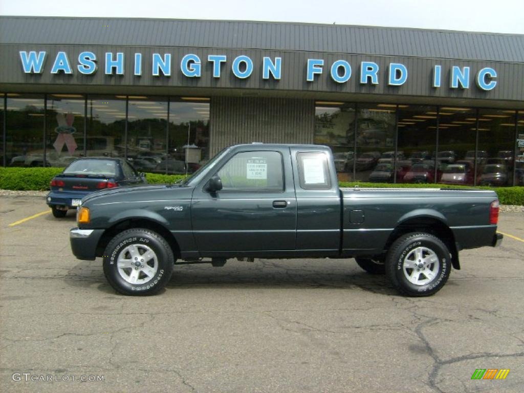 Dark Green Metallic Ford Ranger