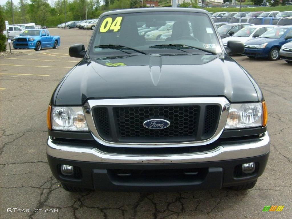 2004 Ranger XLT SuperCab 4x4 - Dark Green Metallic / Flint Gray photo #7
