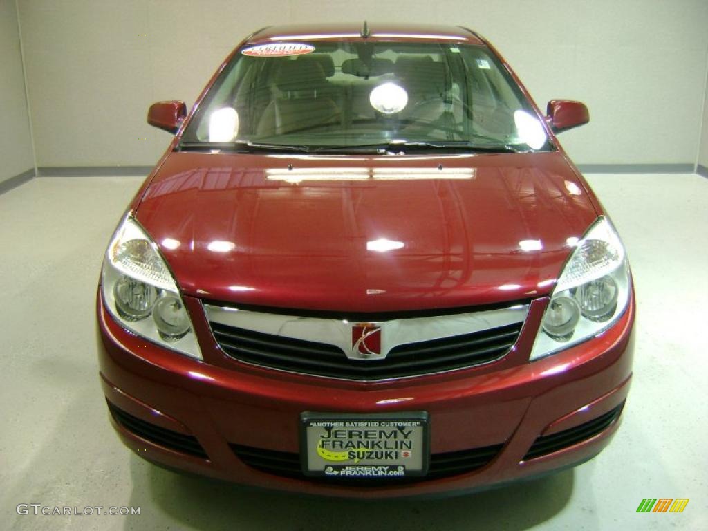 2009 Aura XR - Red Jewel Tintcoat / Gray photo #2