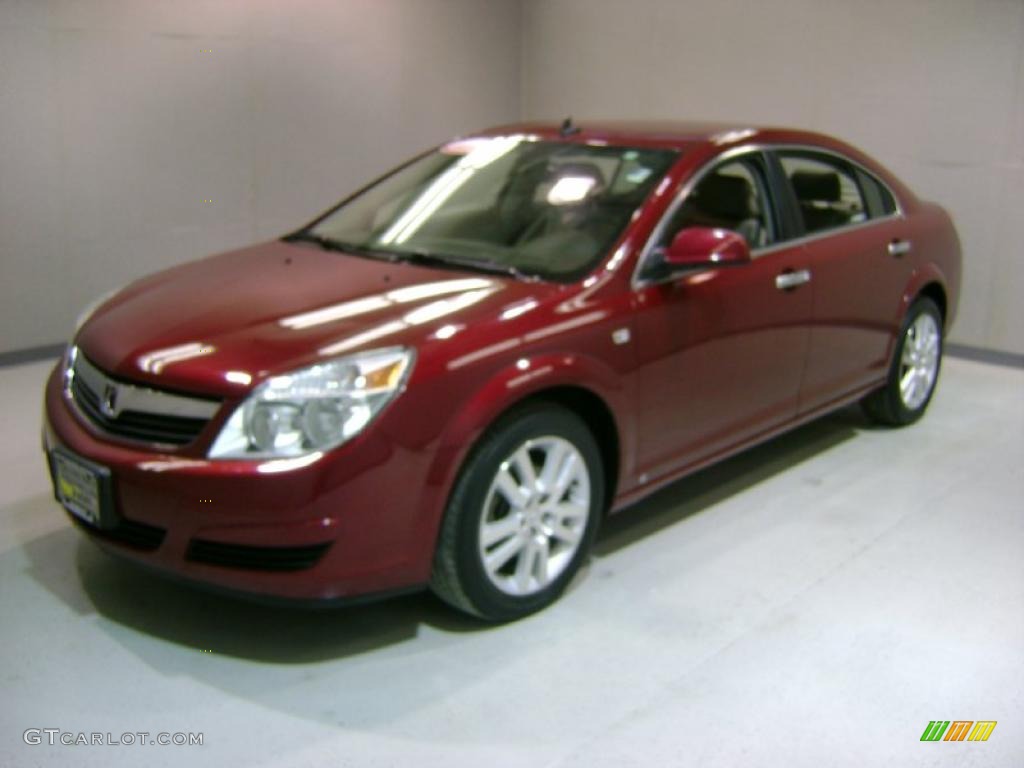 2009 Aura XR - Red Jewel Tintcoat / Gray photo #3