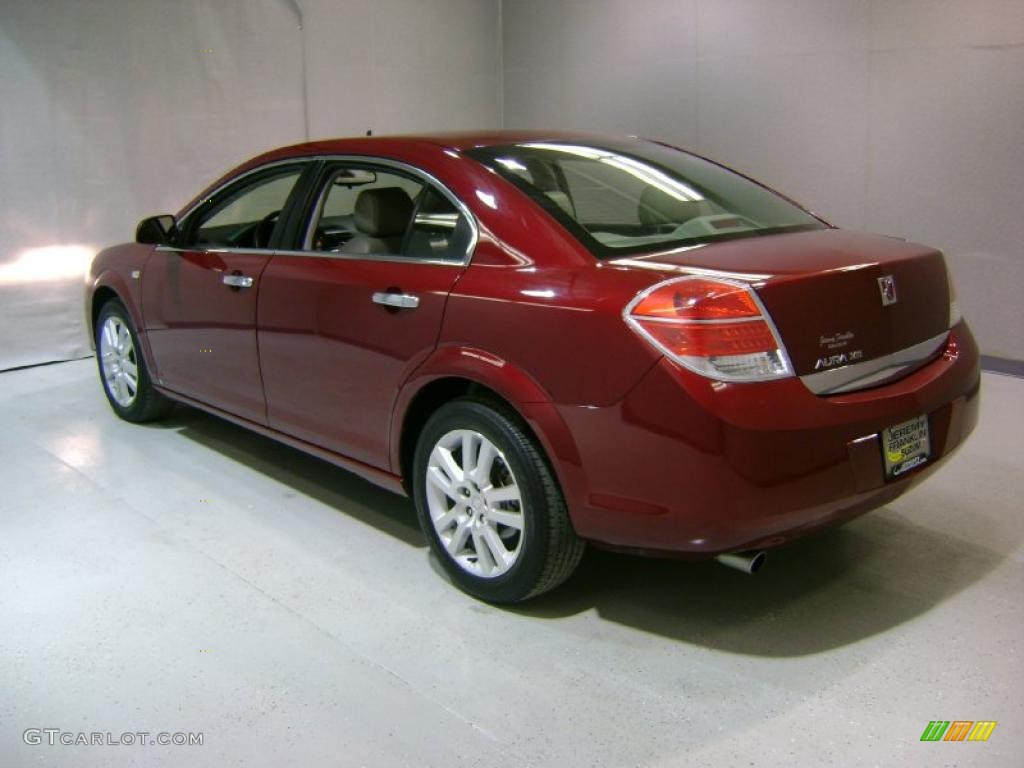 2009 Aura XR - Red Jewel Tintcoat / Gray photo #4