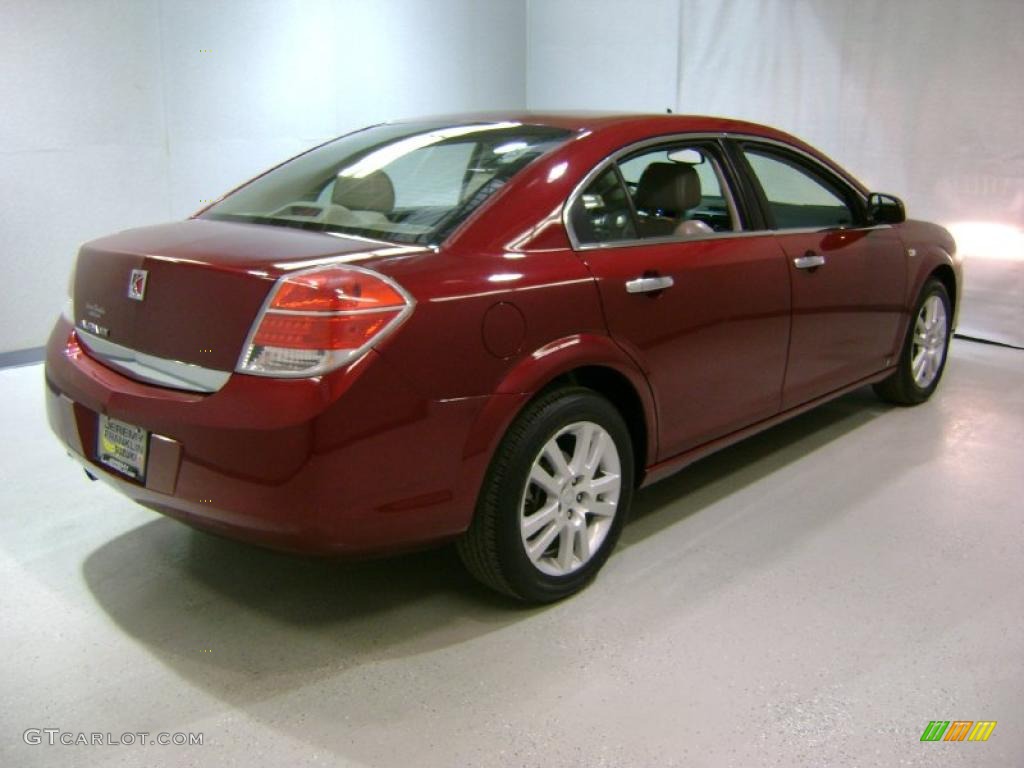 2009 Aura XR - Red Jewel Tintcoat / Gray photo #6