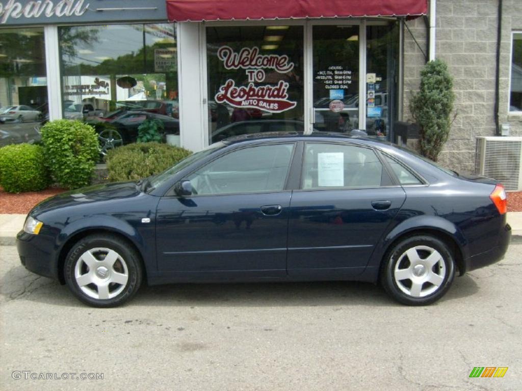2004 A4 1.8T quattro Sedan - Moro Blue Pearl Effect / Grey photo #2