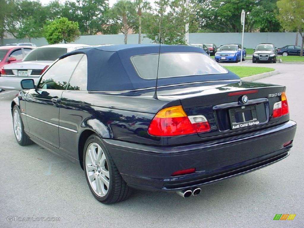2002 3 Series 330i Convertible - Orient Blue Metallic / Sand photo #3