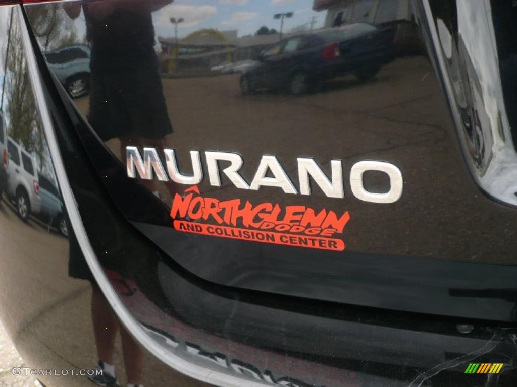 2009 Murano S AWD - Super Black / Beige photo #12