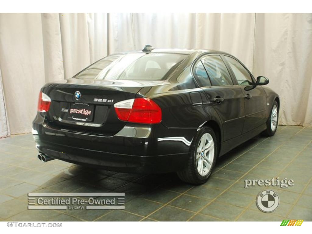 2008 3 Series 328xi Sedan - Jet Black / Black photo #2