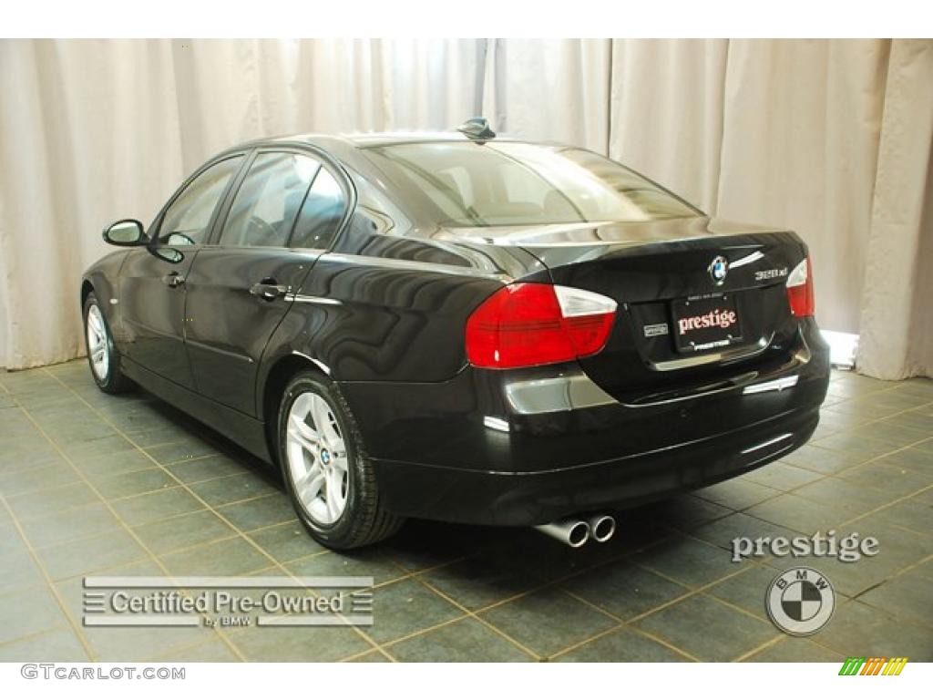 2008 3 Series 328xi Sedan - Jet Black / Black photo #4