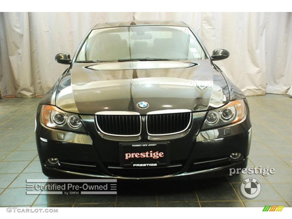 2008 3 Series 328xi Sedan - Jet Black / Black photo #10