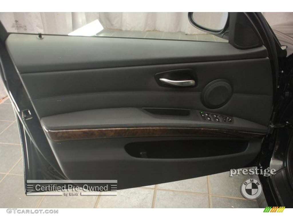 2008 3 Series 328xi Sedan - Jet Black / Black photo #12