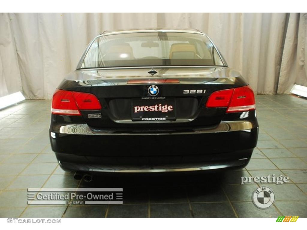 2007 3 Series 328i Convertible - Jet Black / Saddle Brown/Black photo #3