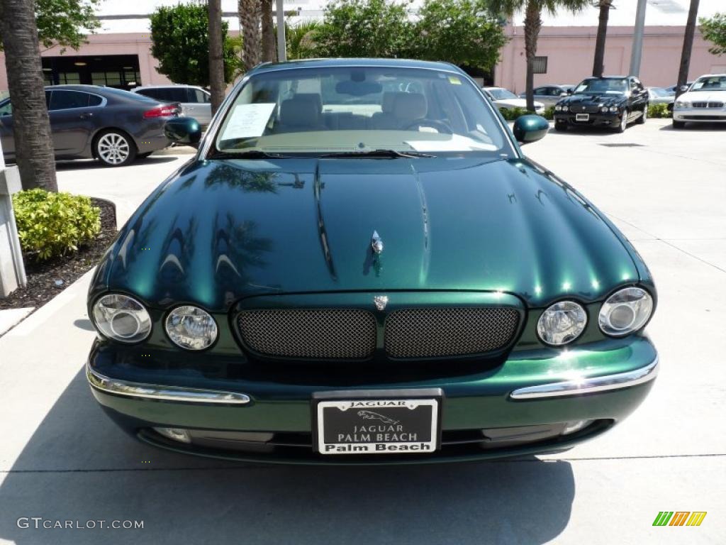 2004 XJ XJR - Jaguar Racing Green Metallic / Sand photo #2