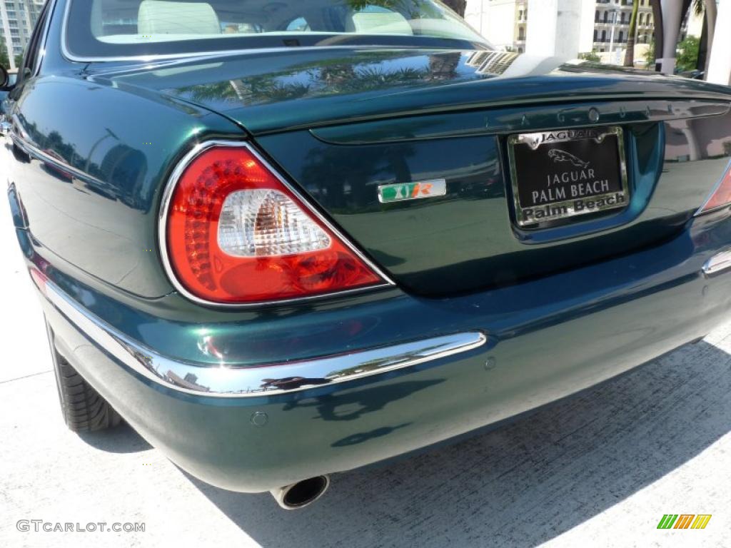 2004 XJ XJR - Jaguar Racing Green Metallic / Sand photo #6