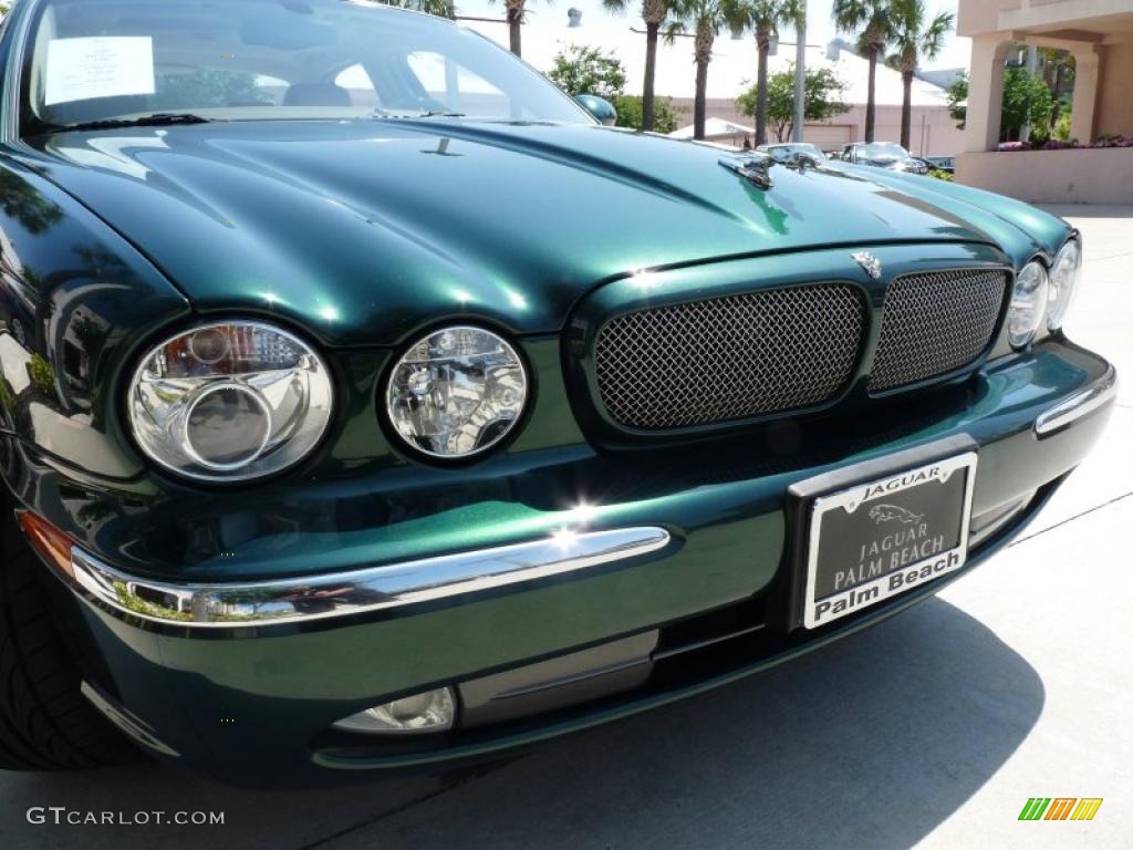 2004 XJ XJR - Jaguar Racing Green Metallic / Sand photo #8