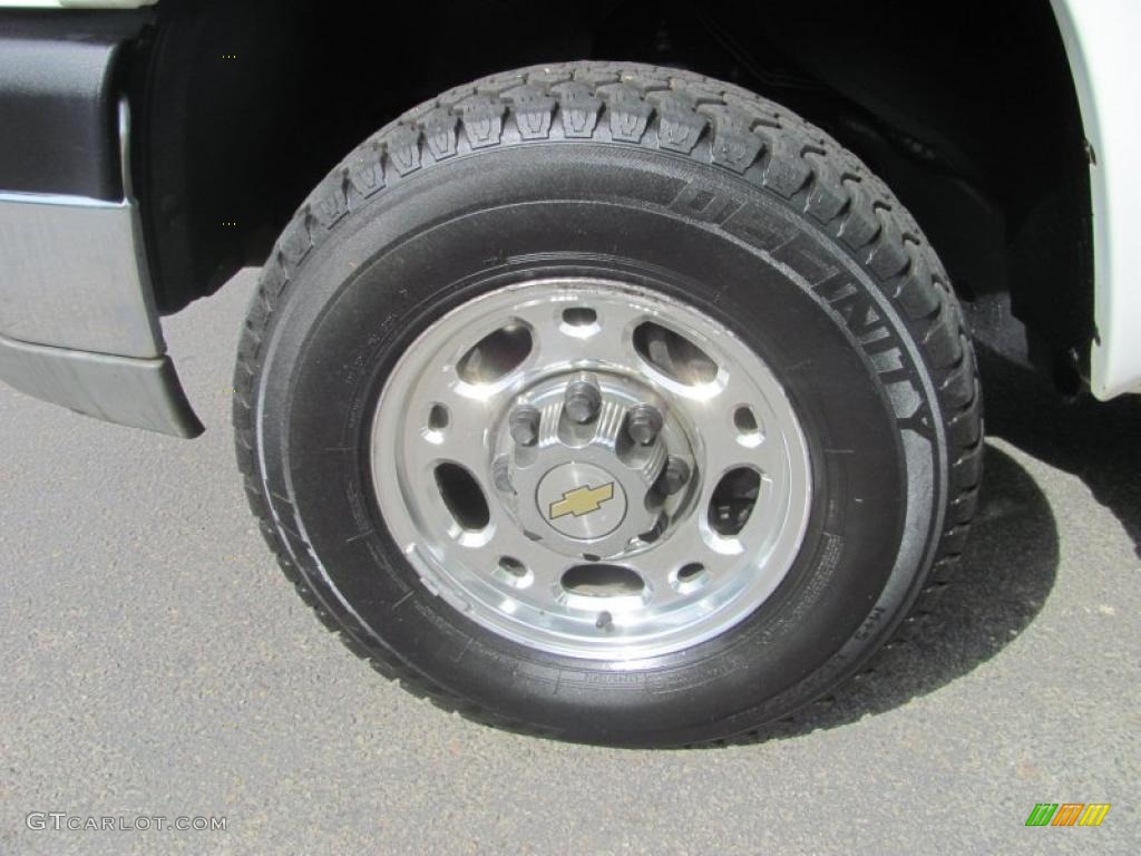 2003 Silverado 2500HD LS Extended Cab 4x4 - Summit White / Dark Charcoal photo #3