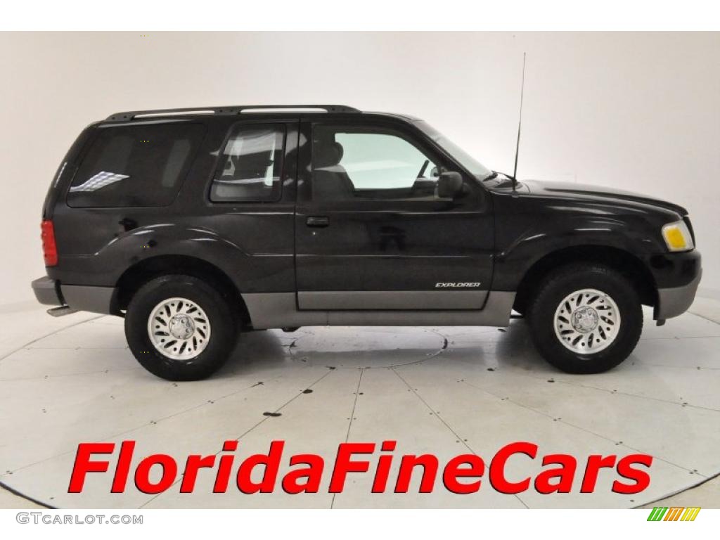 2001 Explorer Sport - Black / Medium Prairie Tan photo #4