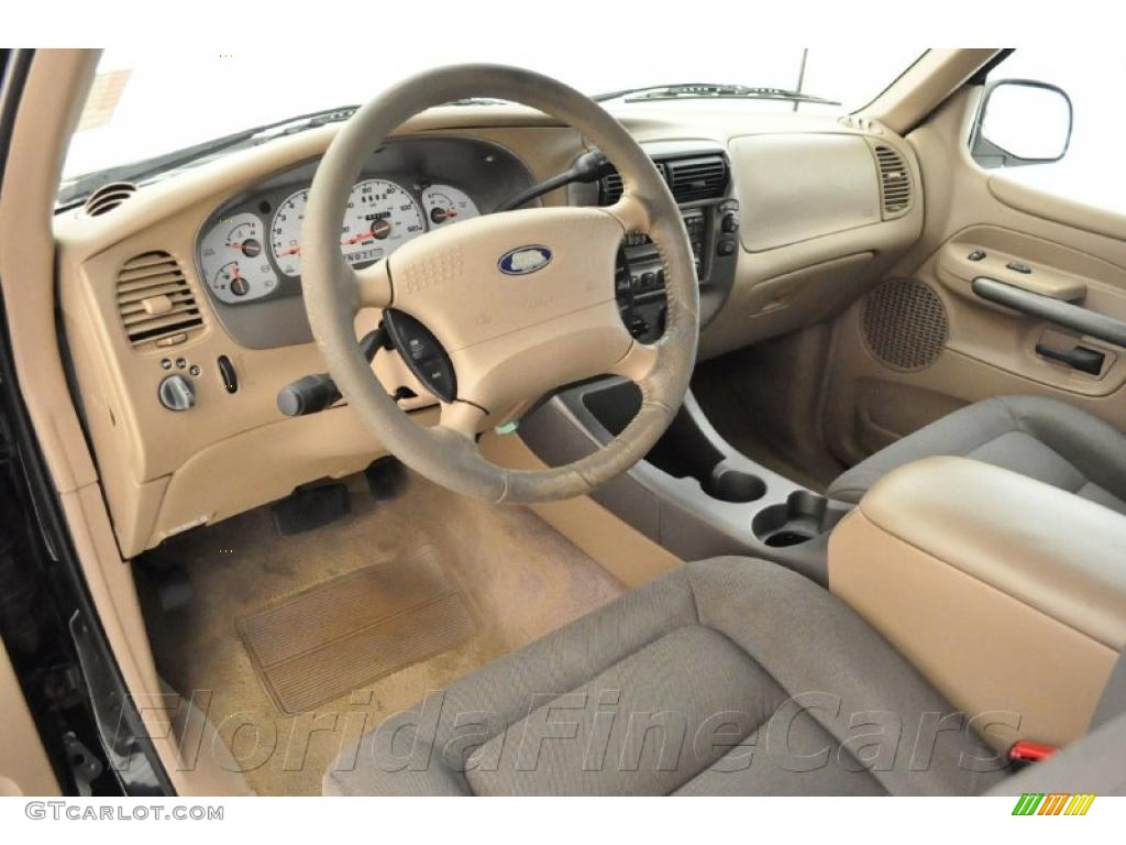 2001 Explorer Sport - Black / Medium Prairie Tan photo #11