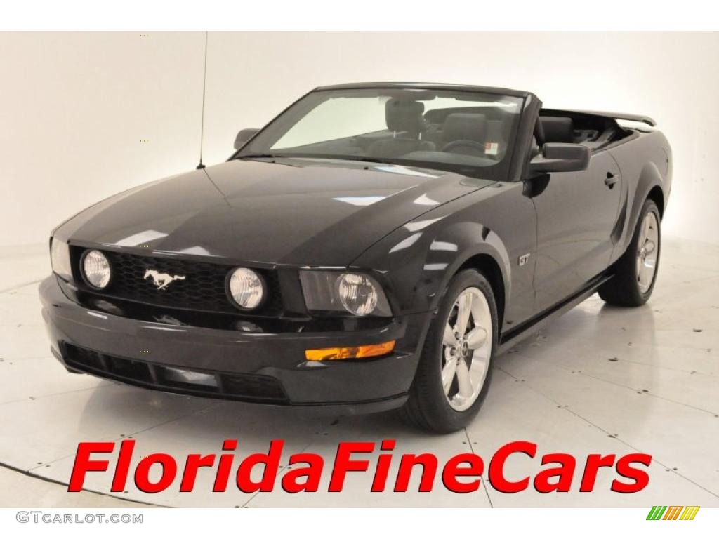 2006 Mustang GT Premium Convertible - Black / Dark Charcoal photo #1