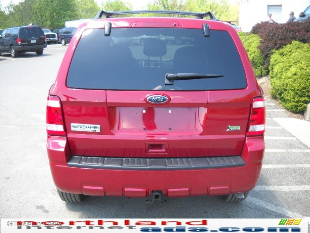 2010 Escape XLT V6 4WD - Sangria Red Metallic / Charcoal Black photo #7