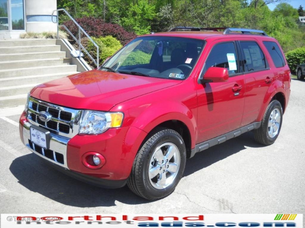 2010 Escape Limited V6 4WD - Sangria Red Metallic / Charcoal Black photo #2