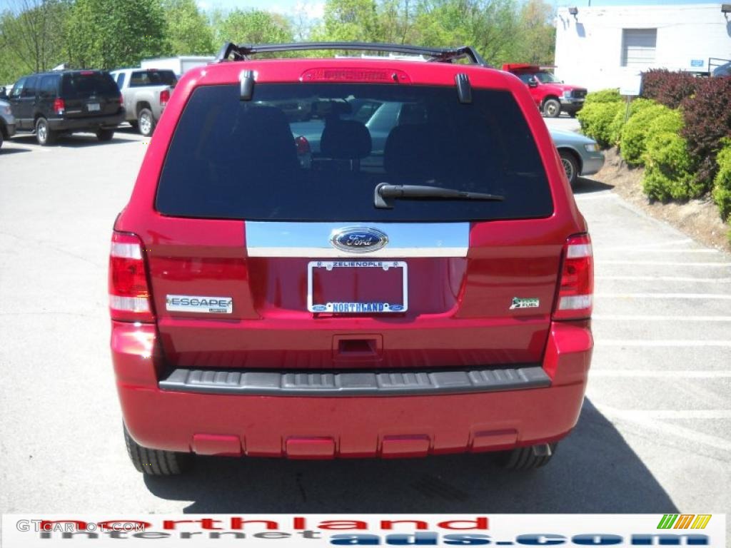 2010 Escape Limited V6 4WD - Sangria Red Metallic / Charcoal Black photo #7