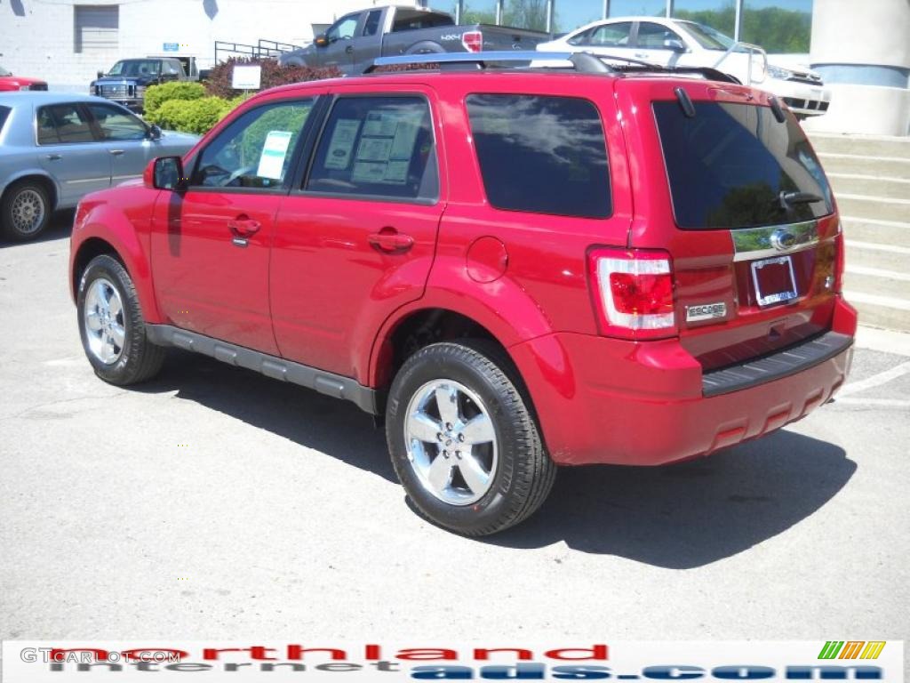 2010 Escape Limited V6 4WD - Sangria Red Metallic / Charcoal Black photo #8