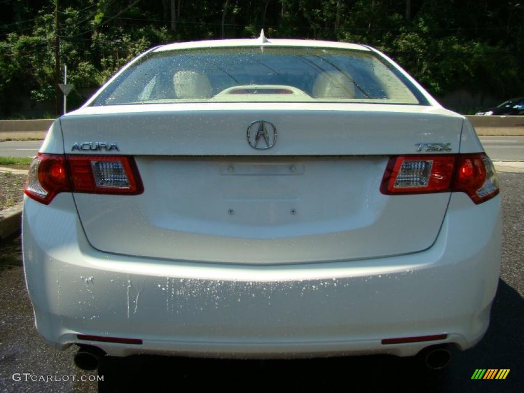 2009 TSX Sedan - Premium White Pearl / Parchment photo #5