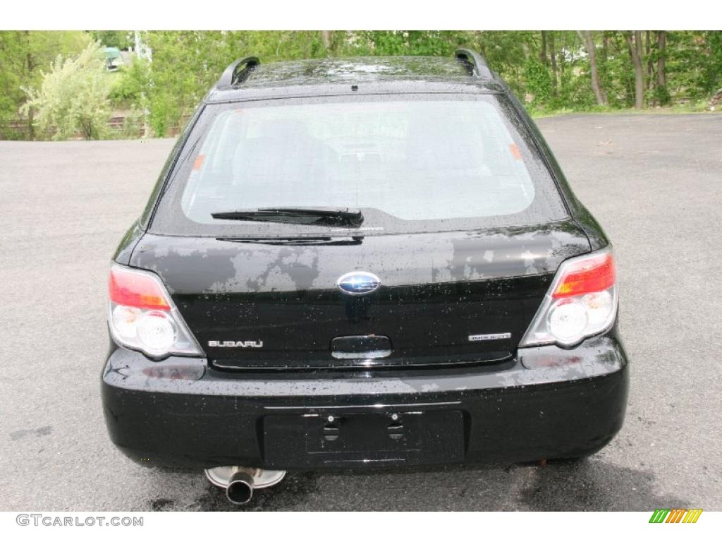 2006 Impreza 2.5i Wagon - Obsidian Black Pearl / Anthracite Black photo #6