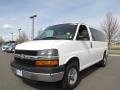 Summit White - Express LS 3500 Passenger Van Photo No. 2
