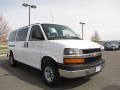 Summit White - Express LS 3500 Passenger Van Photo No. 12