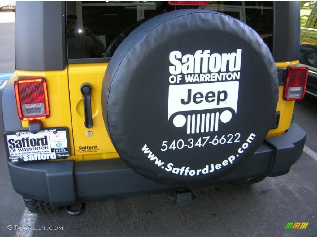 2009 Wrangler Unlimited Rubicon 4x4 - Detonator Yellow / Dark Slate Gray/Medium Slate Gray photo #15