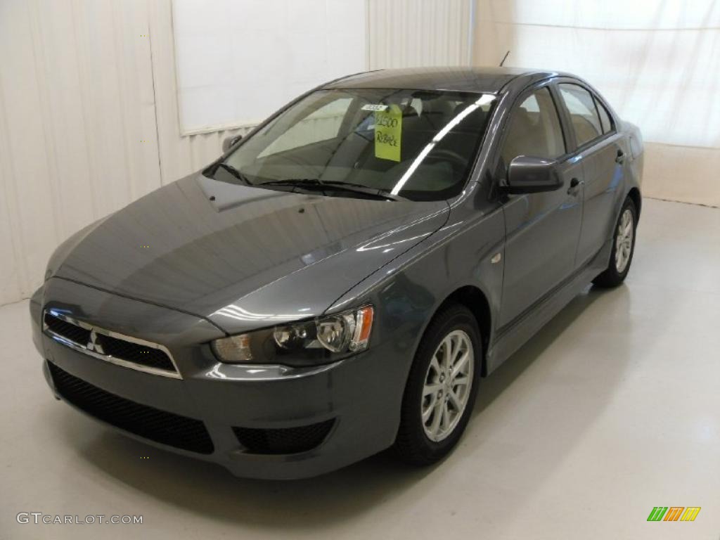 2010 Lancer ES - Graphite Gray Pearl / Black photo #1