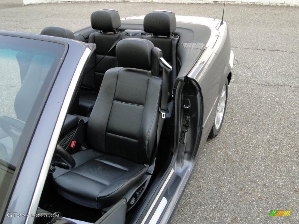 2001 3 Series 325i Convertible - Steel Grey Metallic / Black photo #22