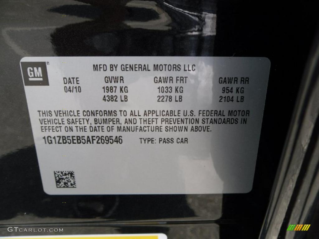 2010 Malibu LS Sedan - Black Granite Metallic / Titanium photo #6