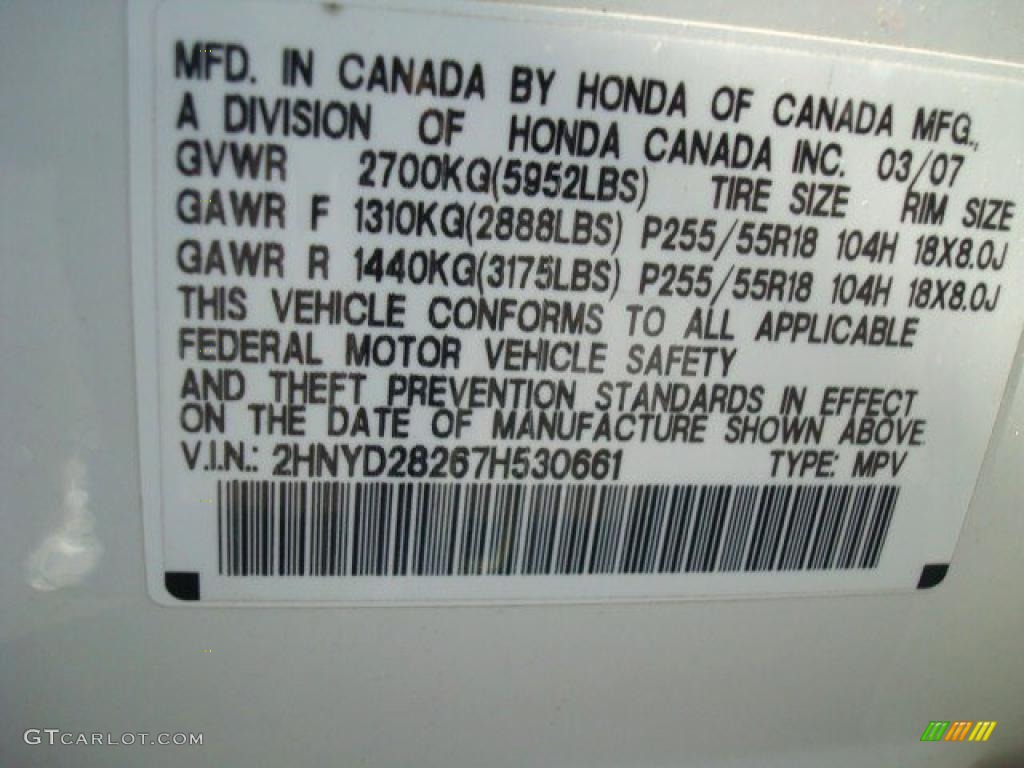 2007 MDX  - Aspen White Pearl / Bordeaux photo #21