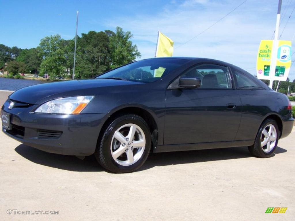 2003 Accord EX-L Coupe - Sapphire Blue Pearl / Black photo #2