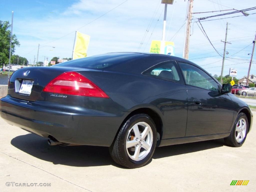 2003 Accord EX-L Coupe - Sapphire Blue Pearl / Black photo #3